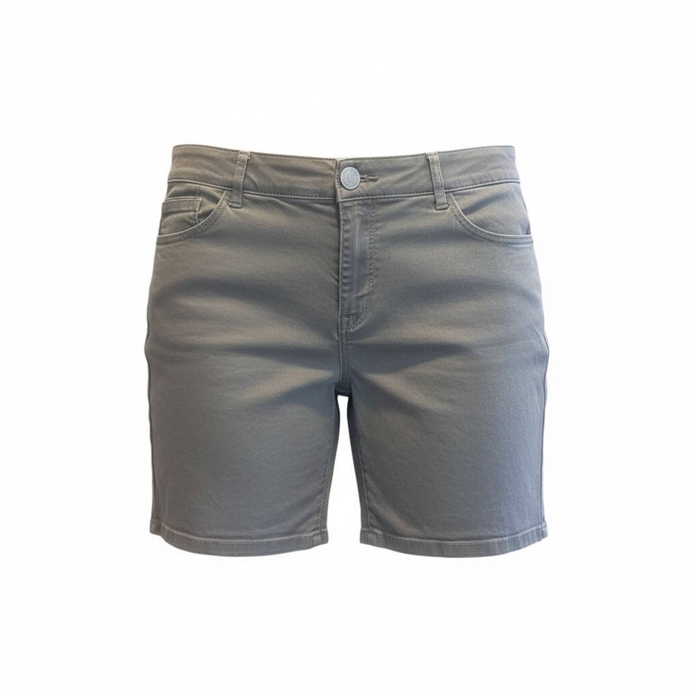 Wit & Wisdom Gray High-Rise Bermuda Shorts - Picture 2 of 13
